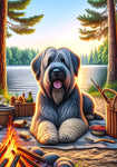 Briard Grey - Best of Breed DCR Summer Camping   Outdoor House and Garden Flag