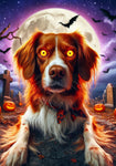 Brittany Spaniel - Best of Breed DCR Halloween Outdoor House and Garden Flag