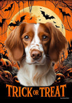 Brittany Spaniel - Best of Breed  Halloween Outdoor House and Garden Flag