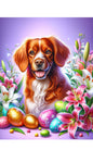 Brittany Spaniel - Best of Breed DCR Easter Holiday    Outdoor House and Garden Flag