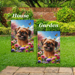 Brussels Griffon - Best of Breed  Spring Butterflies Outdoor House and Garden Flag