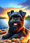 Brussells Griffon Black- Best of Breed DCR Summer Camping   Outdoor House and Garden Flag