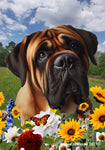 Bull Mastiff - Best of Breed  Summer Fields Outdoor House and Garden Flag ..