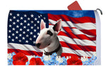 Bull Terrier Mini - Best of Breed Patriotic Mailbox Cover Hi-Grade Vinyl 6" x 19"