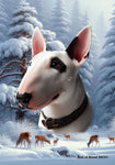 Bull Terrier Mini - Best of Breed  Winter Wonderland Outdoor House and Garden Flag