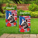 Bull Terrier Mini - Best of Breed  Patriotic I All-American Outdoor House and Garden Flag