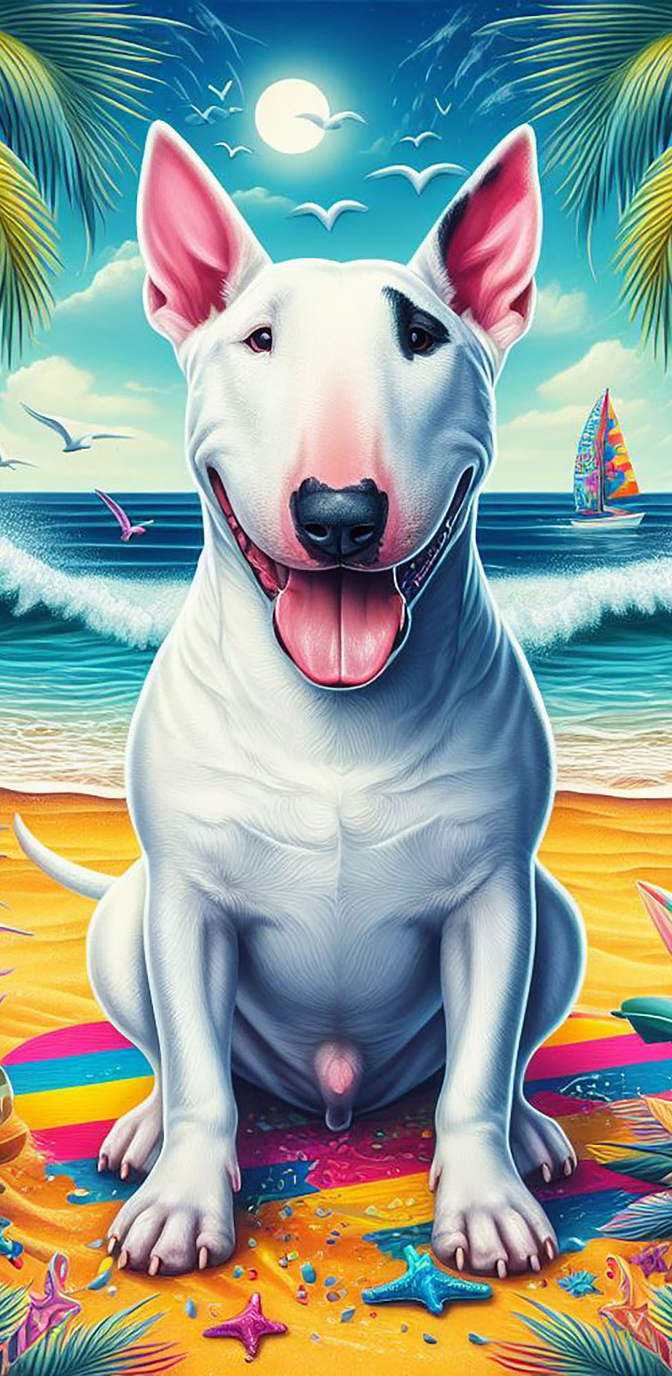 Bull Terrier Mini - Best of Breed DCR 100% Poly Velour Micro Fiber Bea