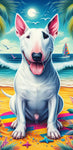 Bull Terrier Mini  - Best of Breed DCR 100% Poly Velour Micro Fiber Beach Towel Quick Dry 30" x 60"