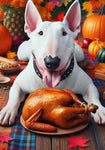 Bull Terrier White - Best of Breed DCR Thanksgiving Outdoor House and Garden Flag