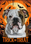 Bulldog - Best of Breed  Halloween Outdoor House and Garden Flag ..