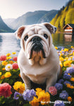 Bulldog White -  Best of Breed DCR Spring House and Garden Flag