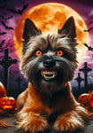 Cairn Terrier Wheat - Best of Breed DCR Halloween Outdoor House and Garden Flag