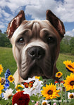 Cane Corso Fawn Cropped - Best of Breed  Summer Fields Outdoor House and Garden Flag