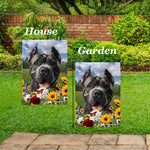 Cane Corso Black Cropped - Best of Breed  Summer Fields Outdoor House and Garden Flag