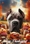 Cane Corso Fawn Cropped - Best of Breed  Thanksgiving Outdoor House and Garden Flag