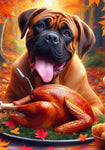 Cane Corso Fawn - Best of Breed DCR Thanksgiving Outdoor House and Garden Flag