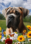 Cane Corso Fawn  Uncropped - Best of Breed  Summer Fields Outdoor House and Garden Flag