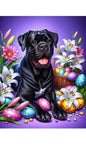 Cane Carso Black - Best of Breed DCR Easter Holiday    Outdoor House and Garden Flag