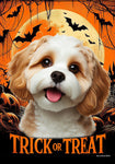 Cavachon- Best of Breed  Halloween Outdoor House and Garden Flag