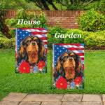 Cavalier King Charles Black/Tan - Best of Breed  Patriotic I All-American Outdoor House and Garden Flag