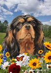 Cavalier King Charles Black/Tan - Best of Breed  Summer Fields Outdoor House and Garden Flag