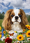 Cavalier King Charles Blenheim - Best of Breed  Summer Fields Outdoor House and Garden Flag