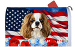 Cavalier King Charles Blenheim - Best of Breed Patriotic Mailbox Cover Hi-Grade Vinyl 6" x 19"