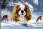 Cavalier King Charles Blenheim - Best of Breed Winter Wonderland Floor Mat Tufted Loop 18" x 27"