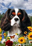 Cavalier King Charles Tri - Best of Breed  Summer Fields Outdoor House and Garden Flag