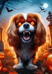 Cavalier King Charles Blenheim - Best of Breed DCR Halloween Outdoor House and Garden Flag