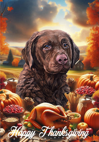 Chesapeake Bay Retriever - Best of Breed  Thanksgiving Outdoor House and Garden Flag