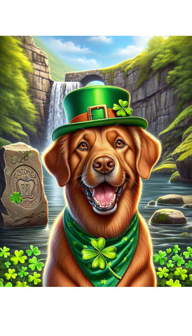 Chesapeake Bay Retriever - Best of Breed DCR Saint Patricks Day Day Outdoor House and Garden Flag