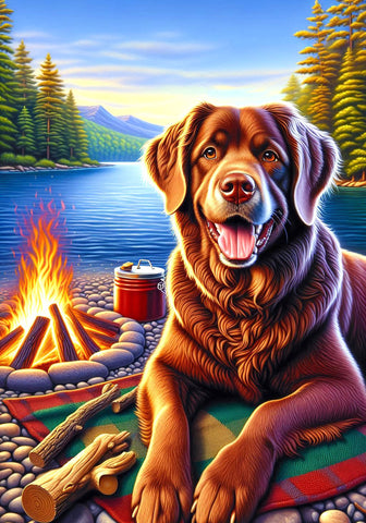 Chesapeake Bay Retriever - Best of Breed DCR Summer Camping   Outdoor House and Garden Flag