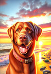 Chesapeake Bay Retriever - Best of Breed DCR Summer Sunset Outdoor House and Garden Flag