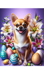 Chihuahua Tan Smooth - Best of Breed DCR Easter Holiday    Outdoor House and Garden Flag