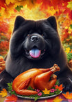 Chow Black - Best of Breed DCR Thanksgiving Outdoor House and Garden Flag