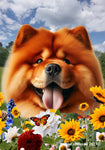 Chow Chow Red - Best of Breed  Summer Fields Outdoor House and Garden Flag