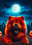 Chow Red - Best of Breed DCR Halloween Outdoor House and Garden Flag