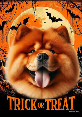 Chow Chow Red - Best of Breed  Halloween Outdoor House and Garden Flag