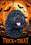 Cockapoo Black - Best of Breed  Halloween Outdoor House and Garden Flag