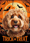 Cockapoo Red - Best of Breed  Halloween Outdoor House and Garden Flag