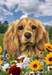 Cocker Spaniel Buff - Best of Breed  Summer Fields Outdoor House and Garden Flag