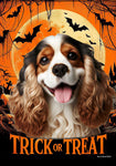 Cocker Spaniel Tri - Best of Breed  Halloween Outdoor House and Garden Flag