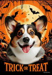 Corgi Cardigan Open Tri - Best of Breed  Halloween Outdoor House and Garden Flag