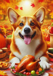 Corgi Pembroke Fawn -  Best of Breed DCR Thanksgiving Outdoor House and Garden Flag