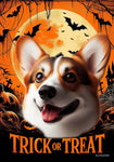 Corgi Pembroke Welsh Red/White - Best of Breed  Halloween Outdoor House and Garden Flag