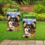 Corgi Pembroke Welsh Tri - Best of Breed  Summer Fields Outdoor House and Garden Flag