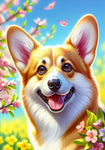 Corgi Pembroke Fawn -  Best of Breed DCR Spring II    Outdoor House and Garden Flag