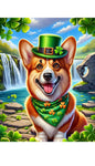 Corgi Pembroke Red-  Best of Breed DCR Saint Patricks Day Day Outdoor House and Garden Flag