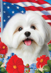 Coton De Tulear - Best of Breed  Patriotic I All-American Outdoor House and Garden Flag